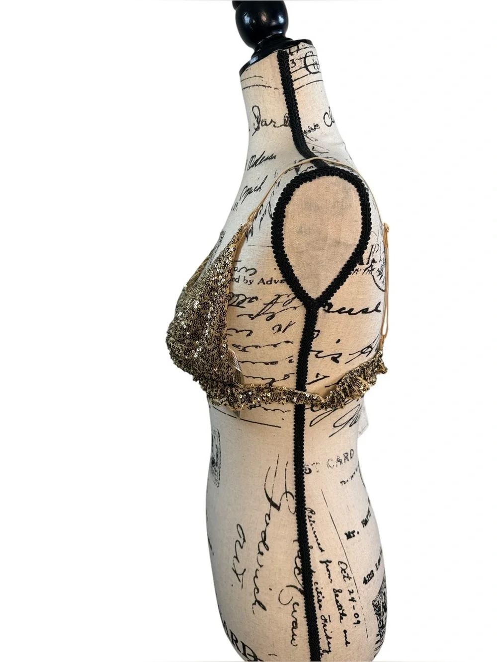 NWT! Free People Gold Rush Bralette size Large